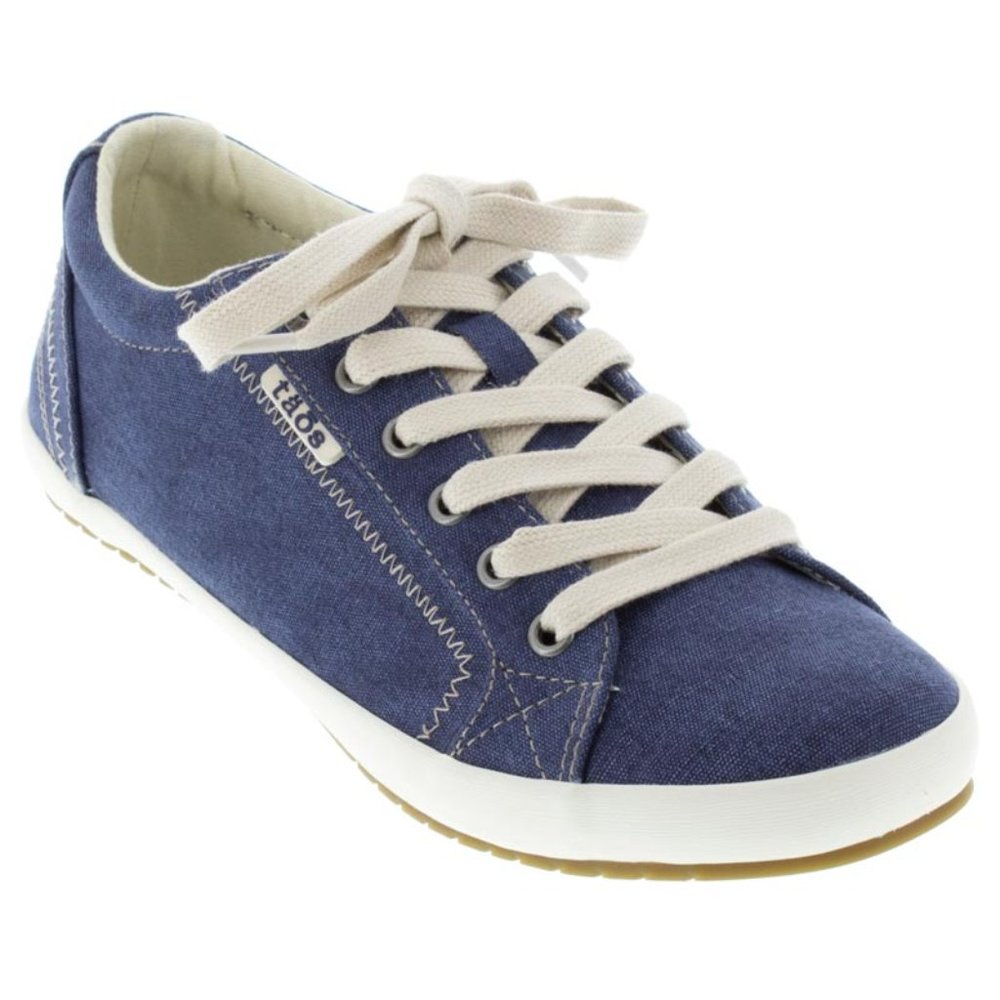 Taos Footwear Women's Star Sneaker Blue Wash Canvas Size: 6 1/2